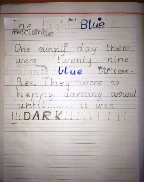 Classroom writing 014